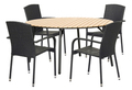 Havebord Nebraska stål/nonwood Ø150 cm - Sunlife®